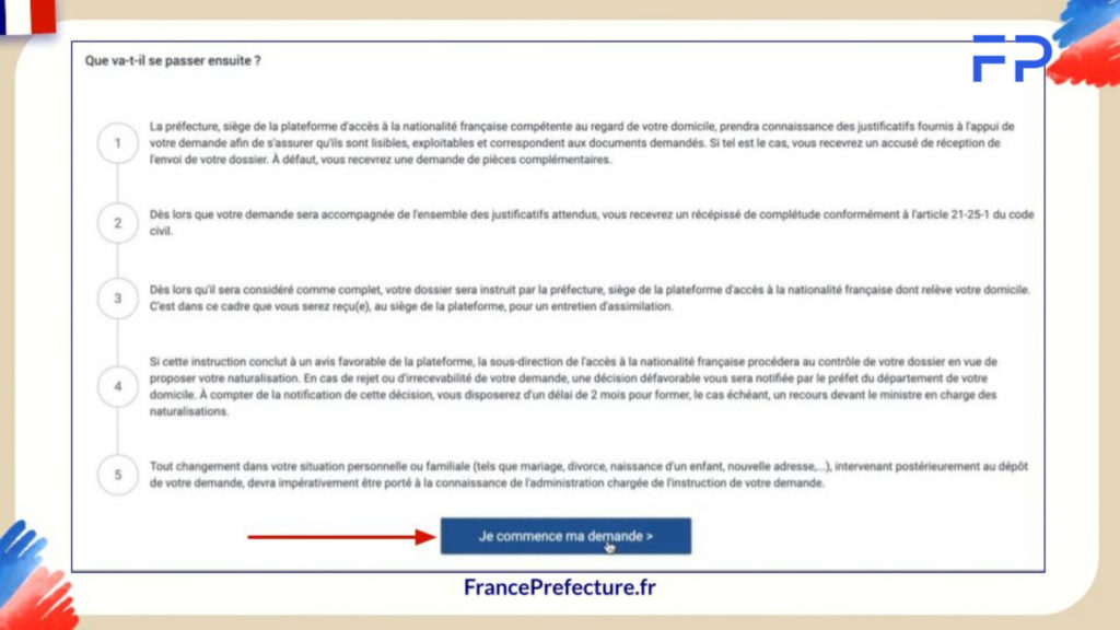 Demande de naturalisation en ligne sur NATALI