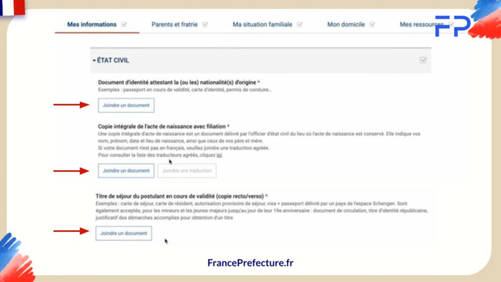 documents justificatifs naturalisation en ligne NATALI